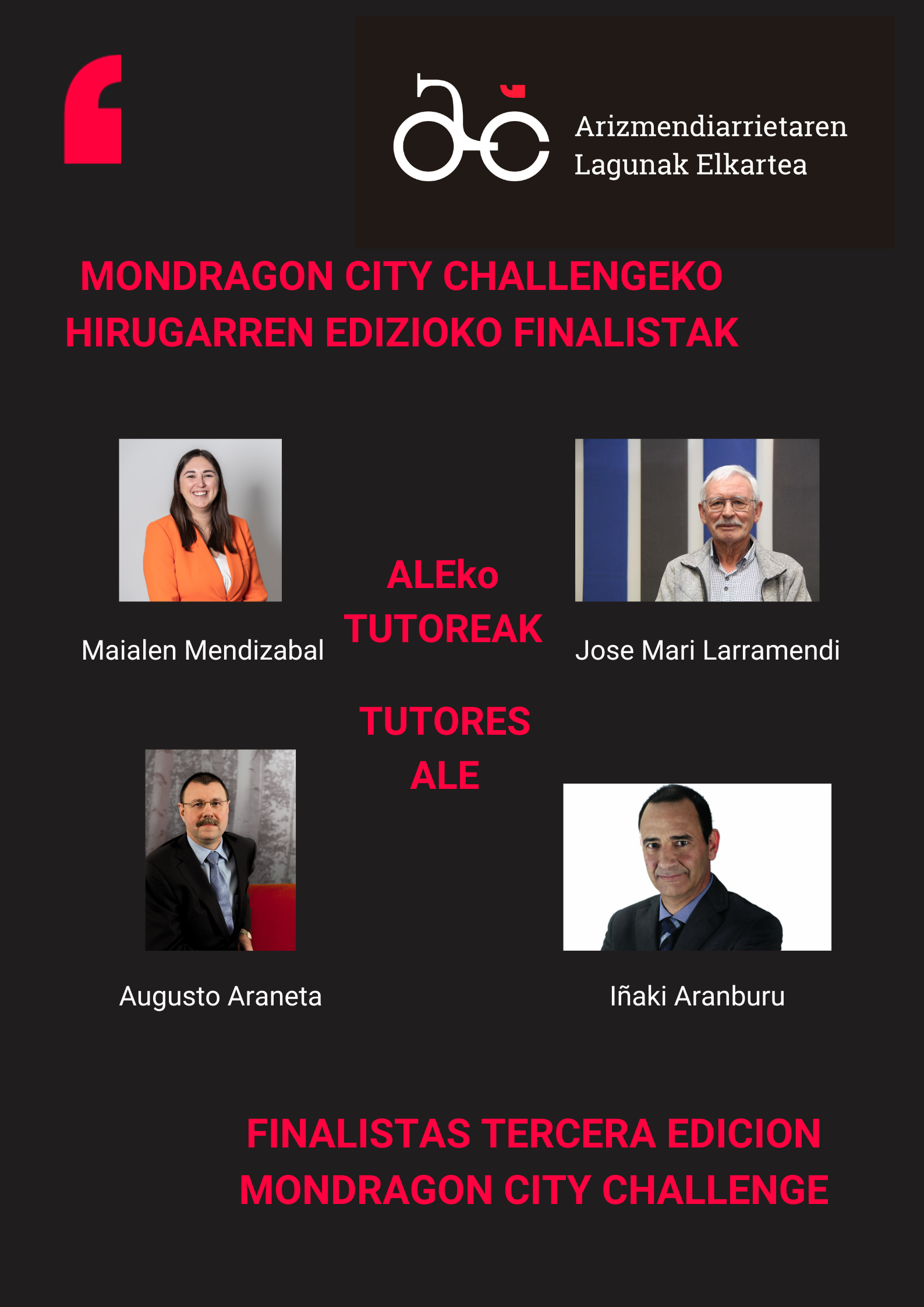BADAKIGU MONDRAGON CITY CHALLENGEKO HIRUGARREN EDIZIOKO 6 FINALISTAK ZEIN DIREN!