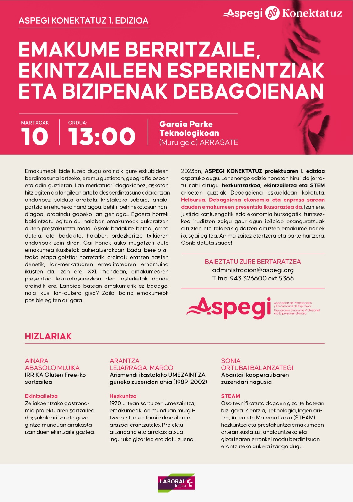 1. EDIZIOA ASPEGI KONEKTATUZ – DEBAGOIENA