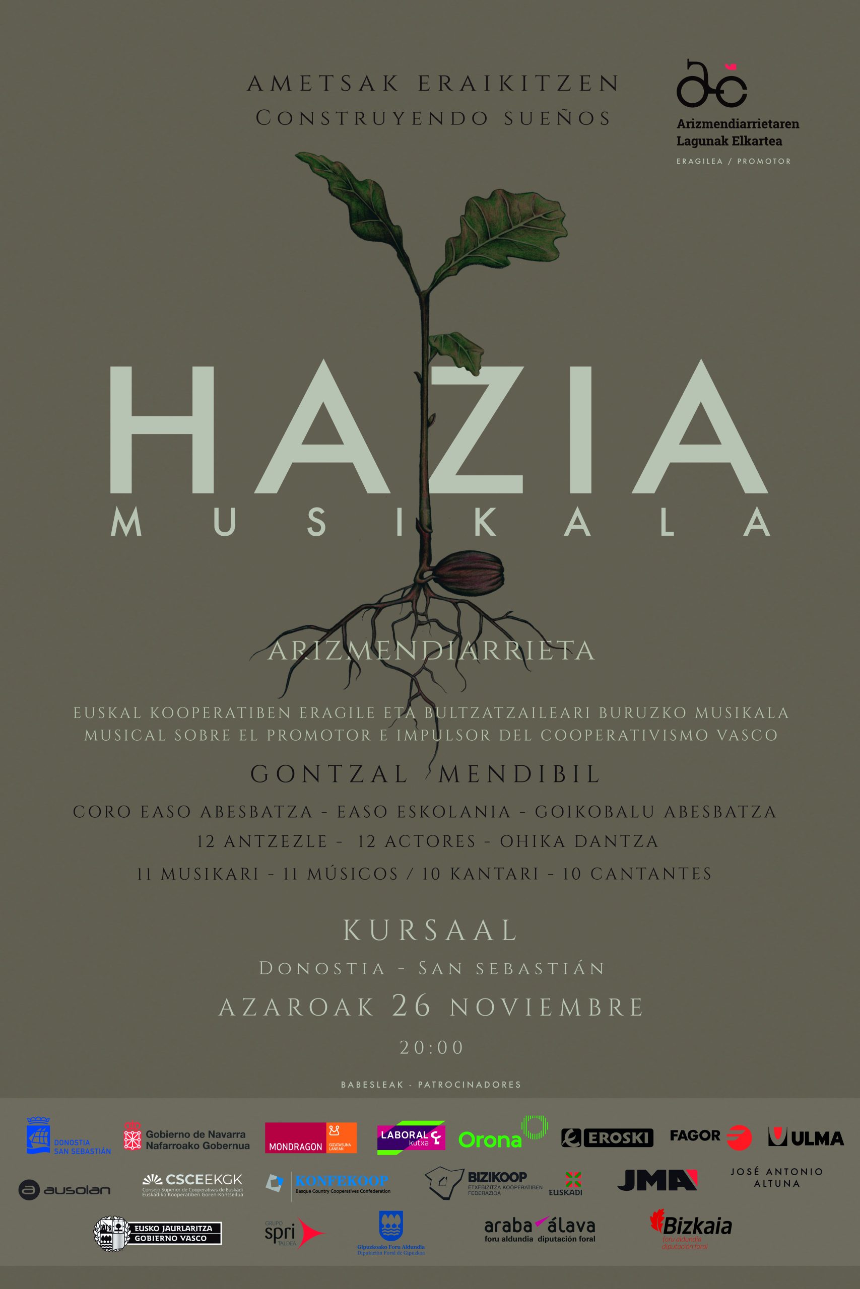 Kursaalera heldu da “HAZIA”