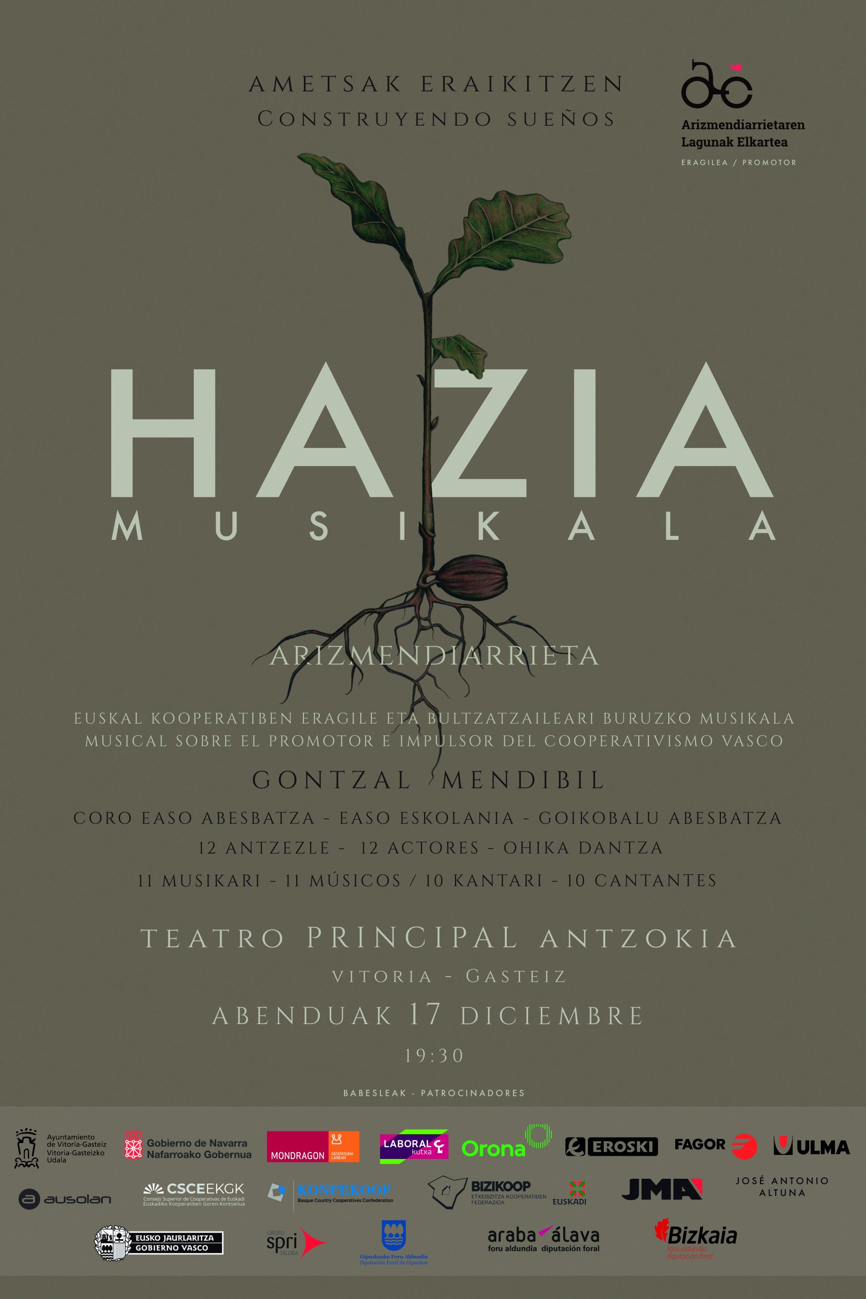 HAZIA MUSIKALAREN ESTREINALDIA GASTEIZEN