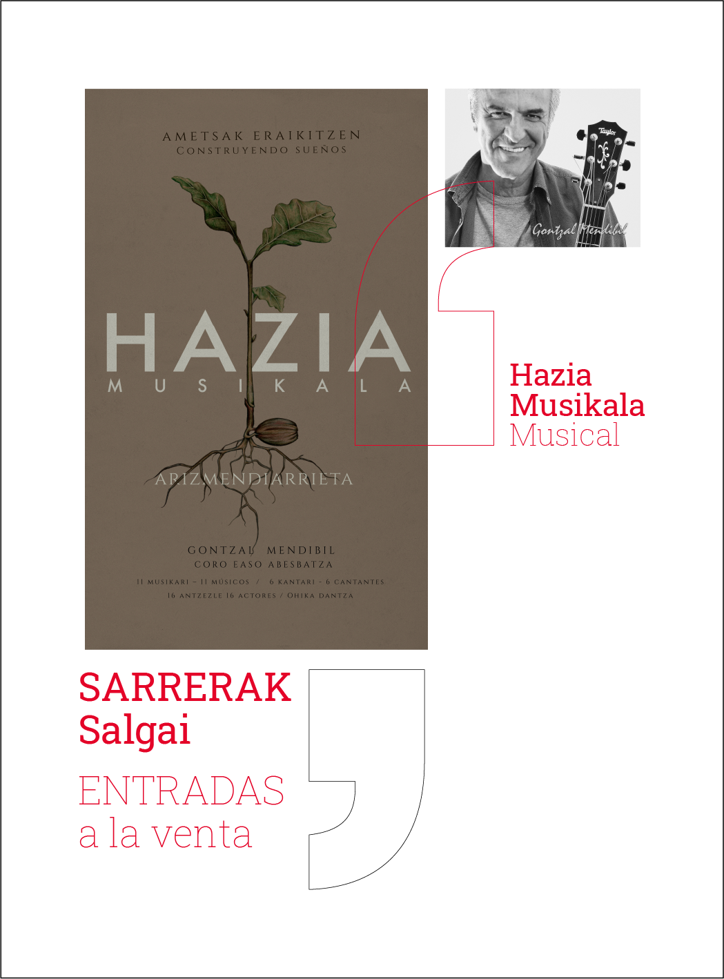 DAGOENEKO SALGAI DAUDE HAZIA-ARIZMENDIARRIETA MUSIKALERAKO SARRERAK