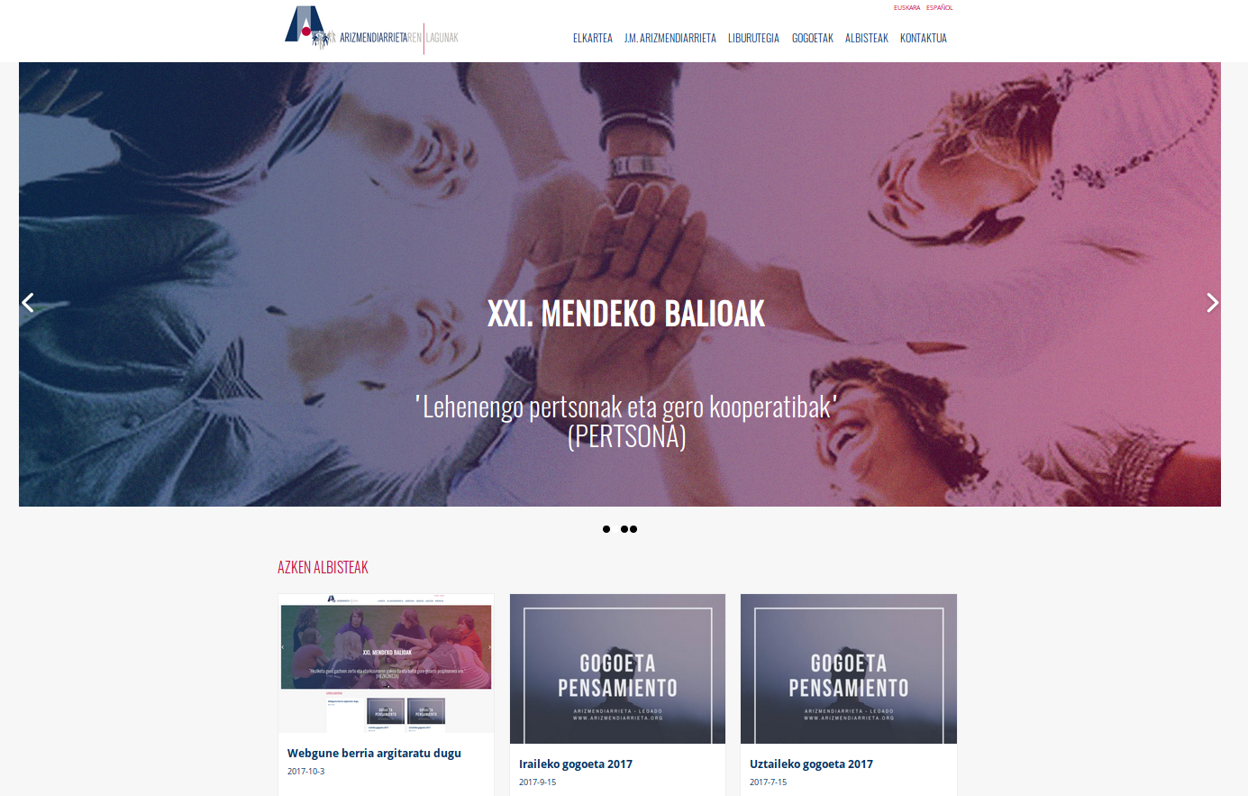 Webgune berria argitaratu dugu